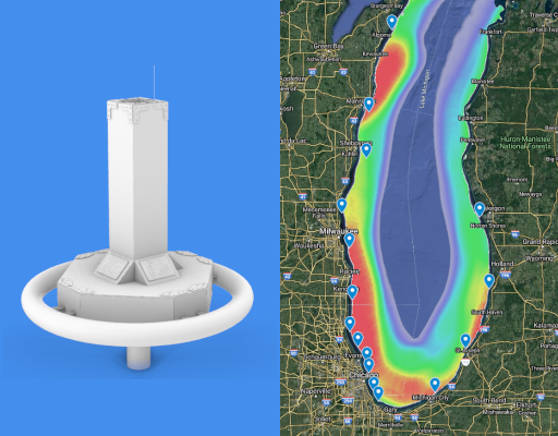 A photo of the lakesense project.