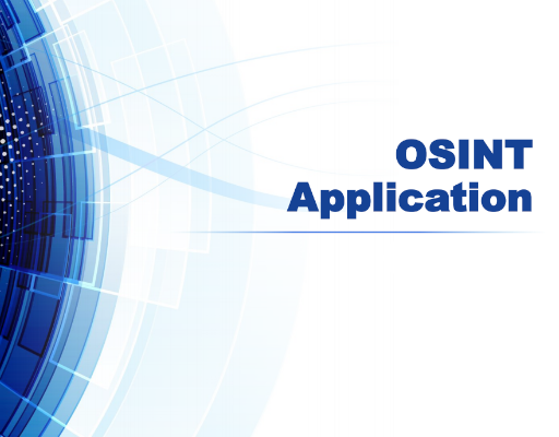 A photo of the OSINT Application project.